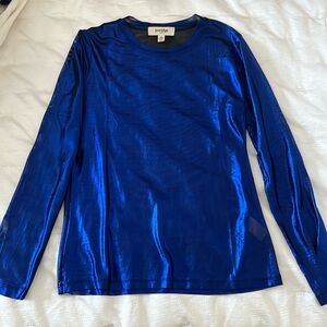Anthropologie mesh long sleeve top